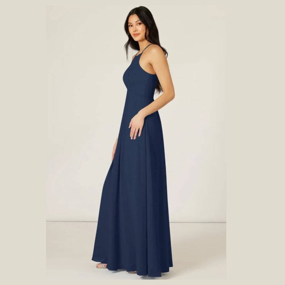 AZAZIE Sarah Navy Blue Size A6 - Picture 3 of 8